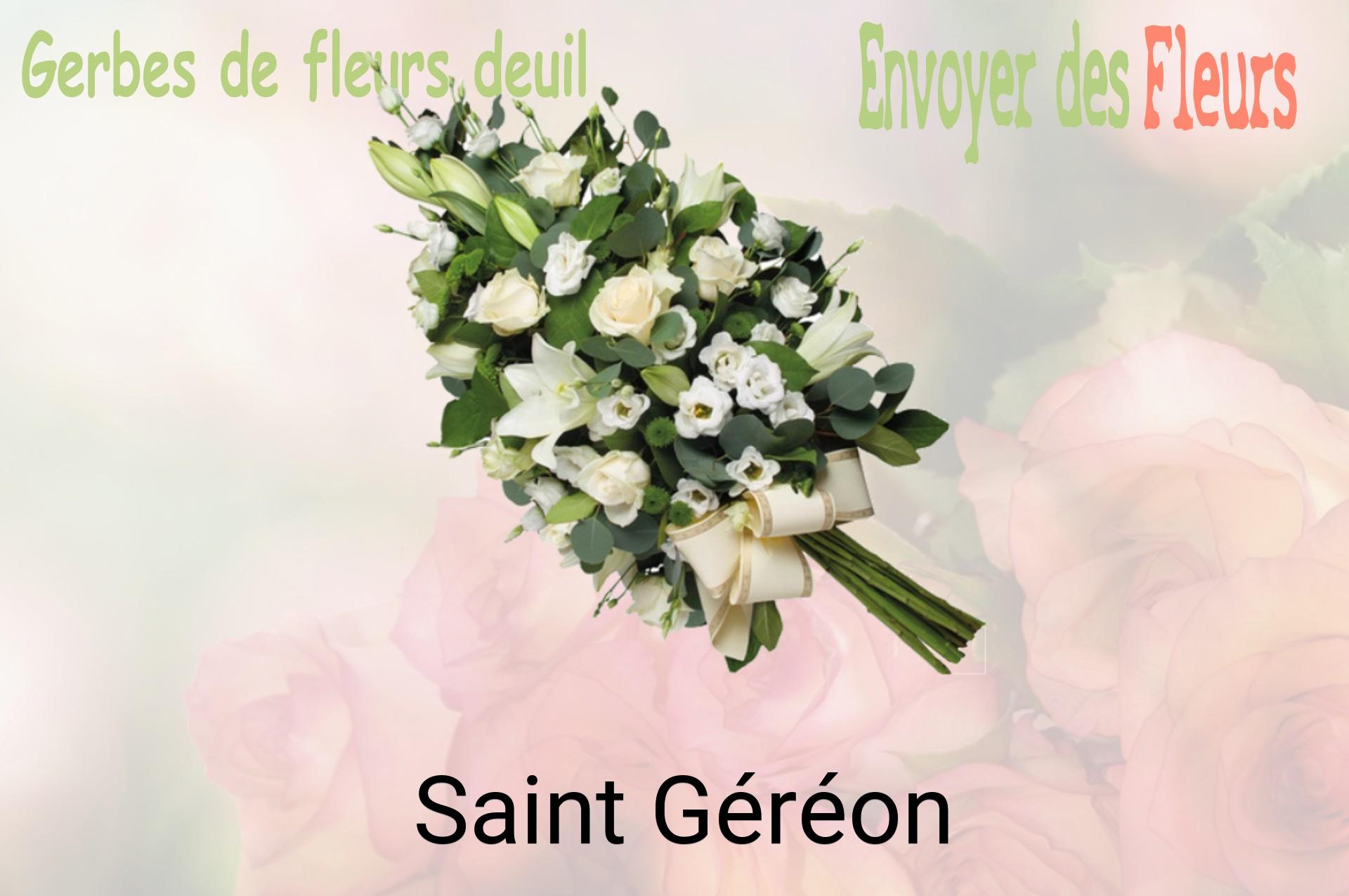 Gerbe de fleurs de deuil livrée à Saint-Géréon
